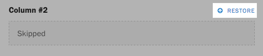 Restoring a skipped form field.