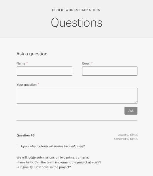 Posting an answer to the Questions page.