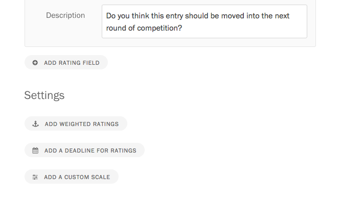 Turning on weighted ratings.