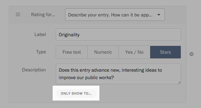 Assigning a rating field to a team.